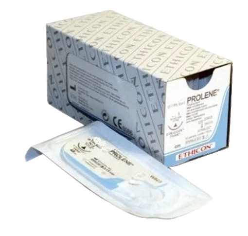 Пролен 3/0 (12шт, 90см/кол./17мм/1/2) Johnson